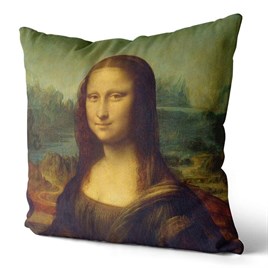 Mona Lisa Painting Kırlent